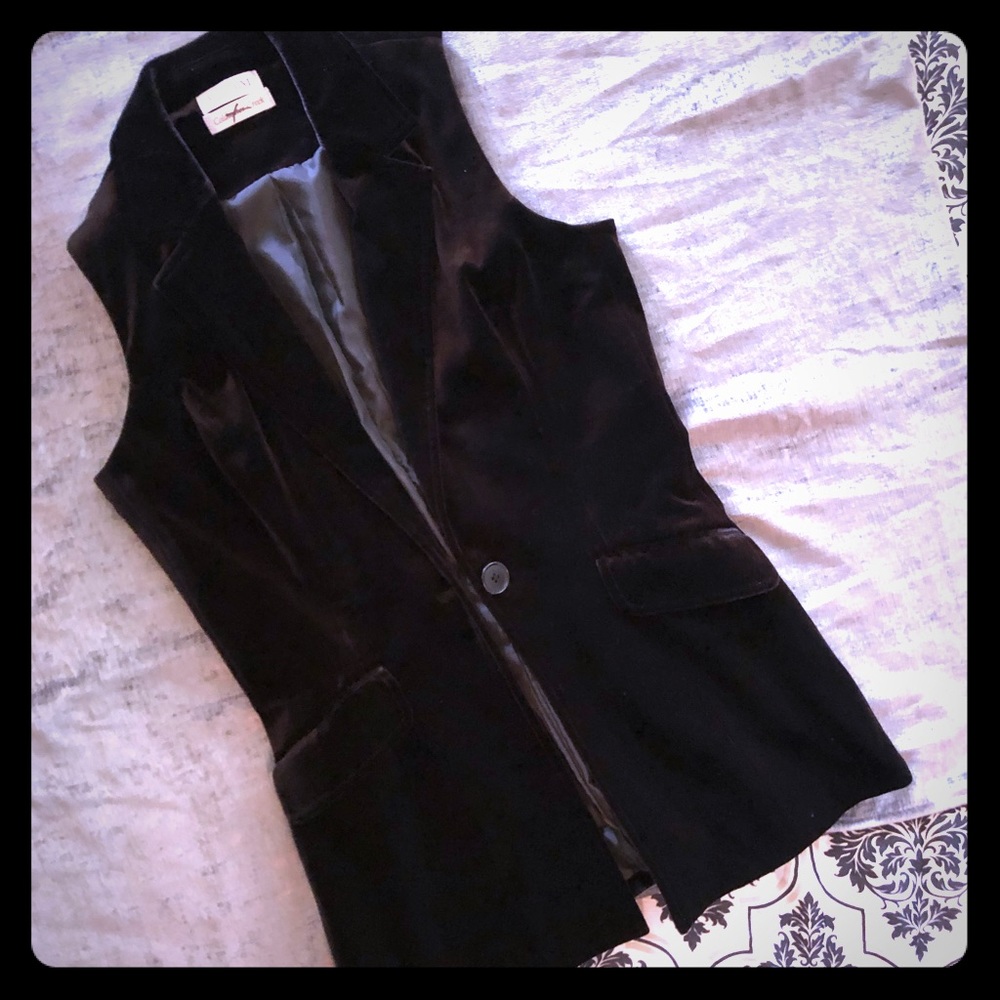 Coldwater Creek “Marconi” Velvet Vest